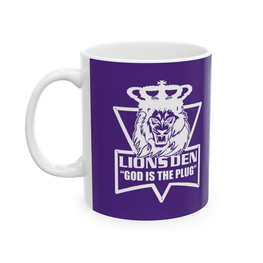 Lion Design Ceramic Mug - Perfect for Coffee Lovers!
